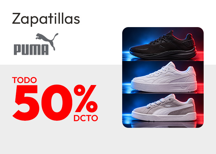 Zapatillas Puma 50% Dcto