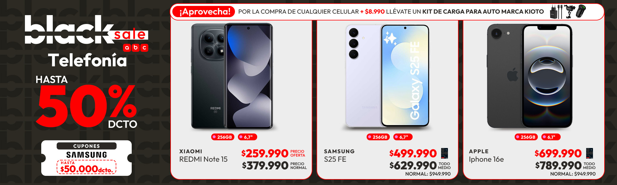 Telefonia Hasta 50% dcto