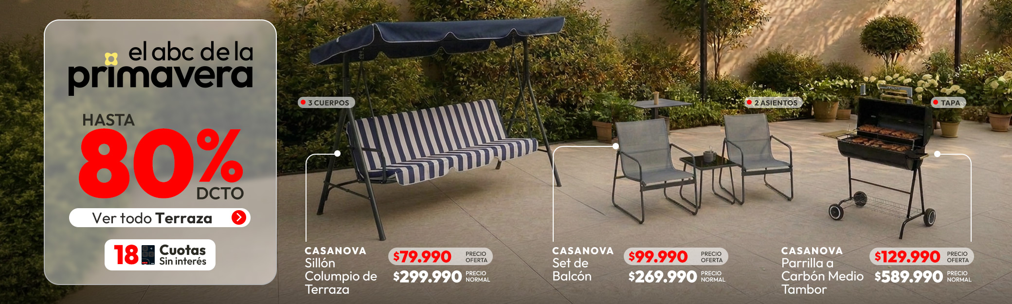 Muebles hasta 60% de dcto