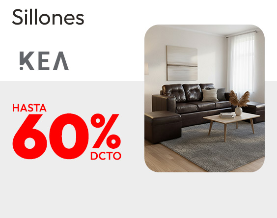 Muebles Kea hasta 60% dcto.