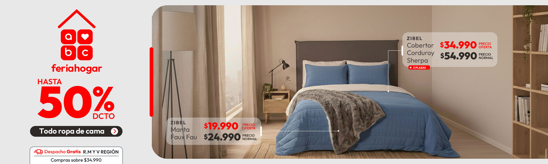 Blanco Textil hasta 50% dcto