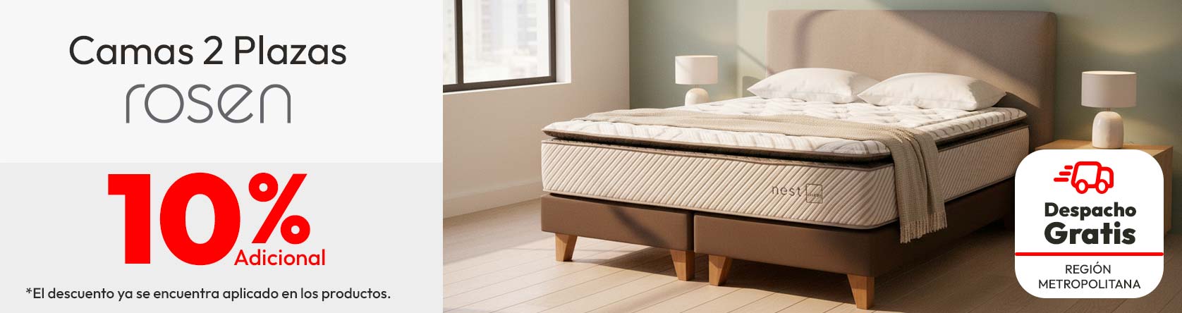 Camas 2 plazas rosen DG RM