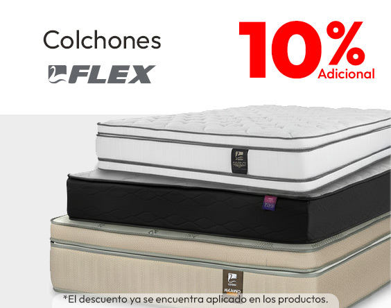 Flex Colchones 10% adicional