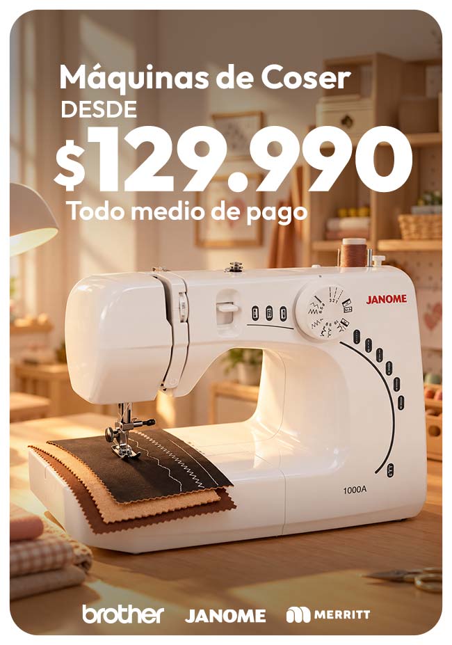 Maquinas de coser desde $129.990