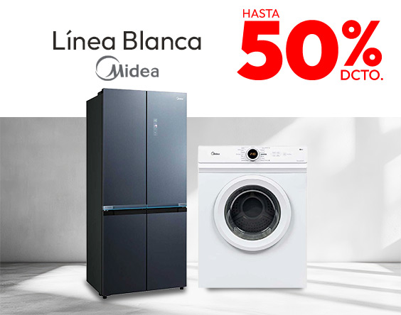 Linea blanca midea 50% dcto