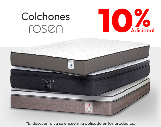 Colchones Rosen 10% adicional tmp