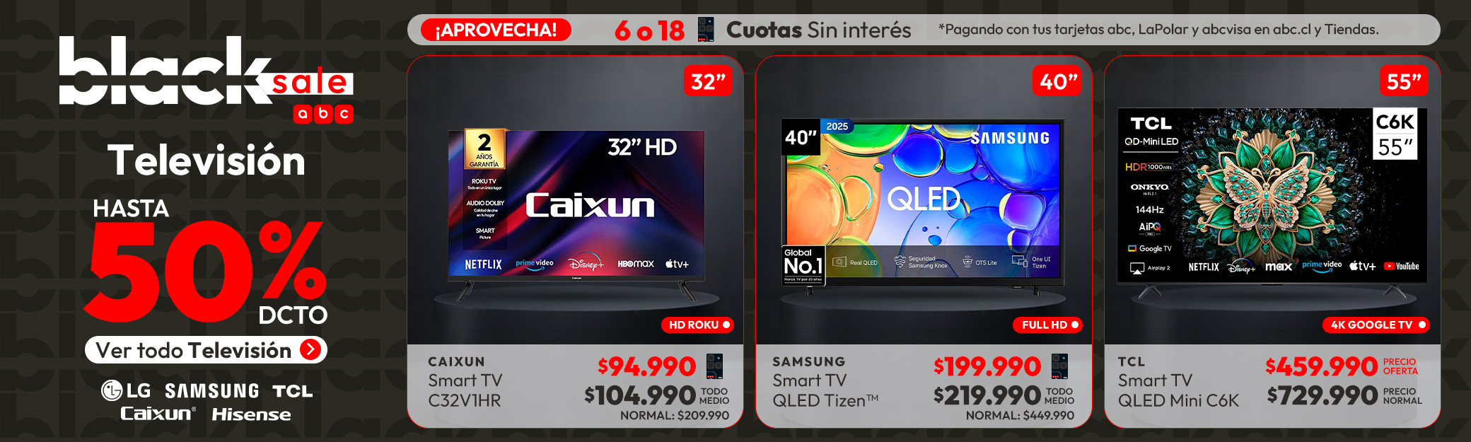 Televisores