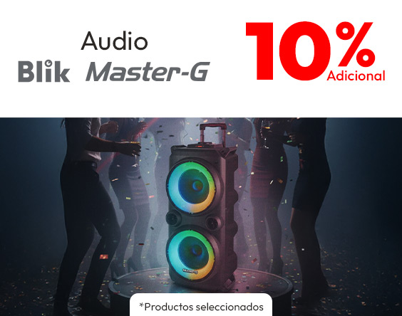 Audio Master G y Blik 10 % dcto adicionatl TMP
