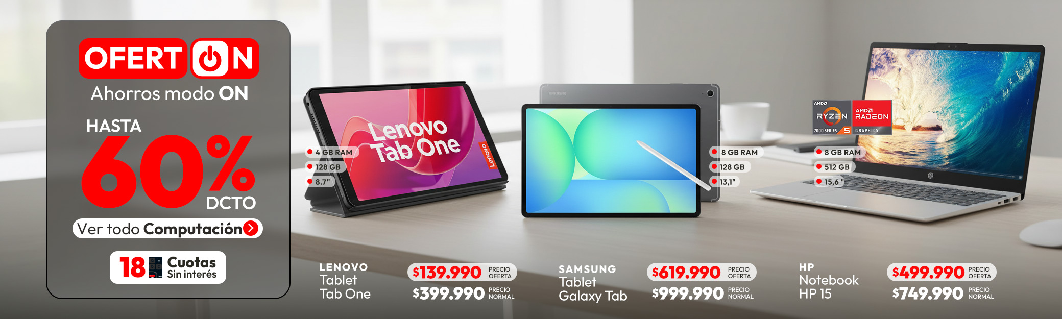 Computación hasta 60% dcto