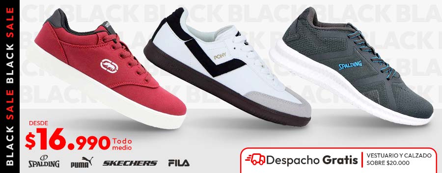 zapatillas desde 16990 + despacho gratis sobre 20,000 todo chile vestuario y calzado