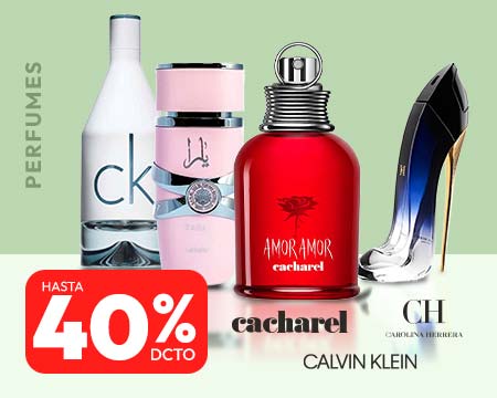 perfumes hasta 40% dcto