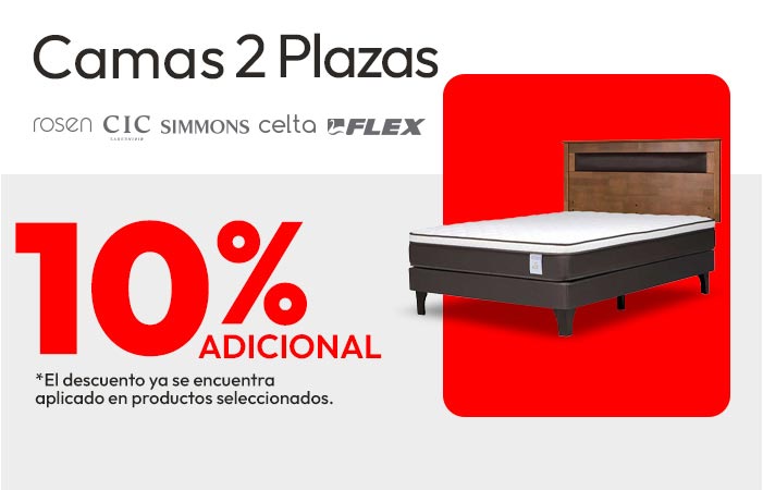 Camas 10% adicional
