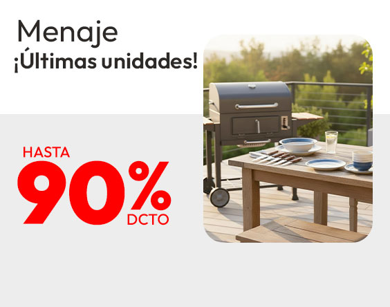 Últimas unidades menaje