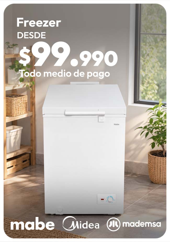 freezer desde $99.990