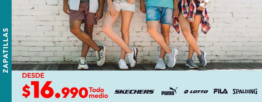 Zapatillas desde 16.990
