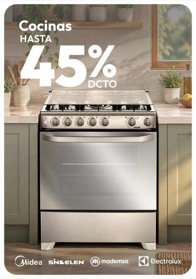 Cocinas hasta 45% de dcto