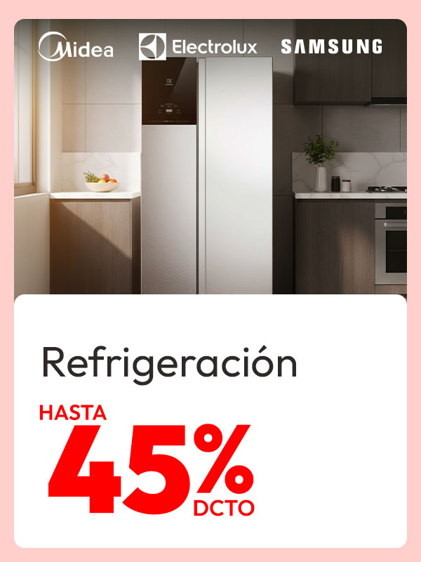 Refrigeración hasta 45% de dcto