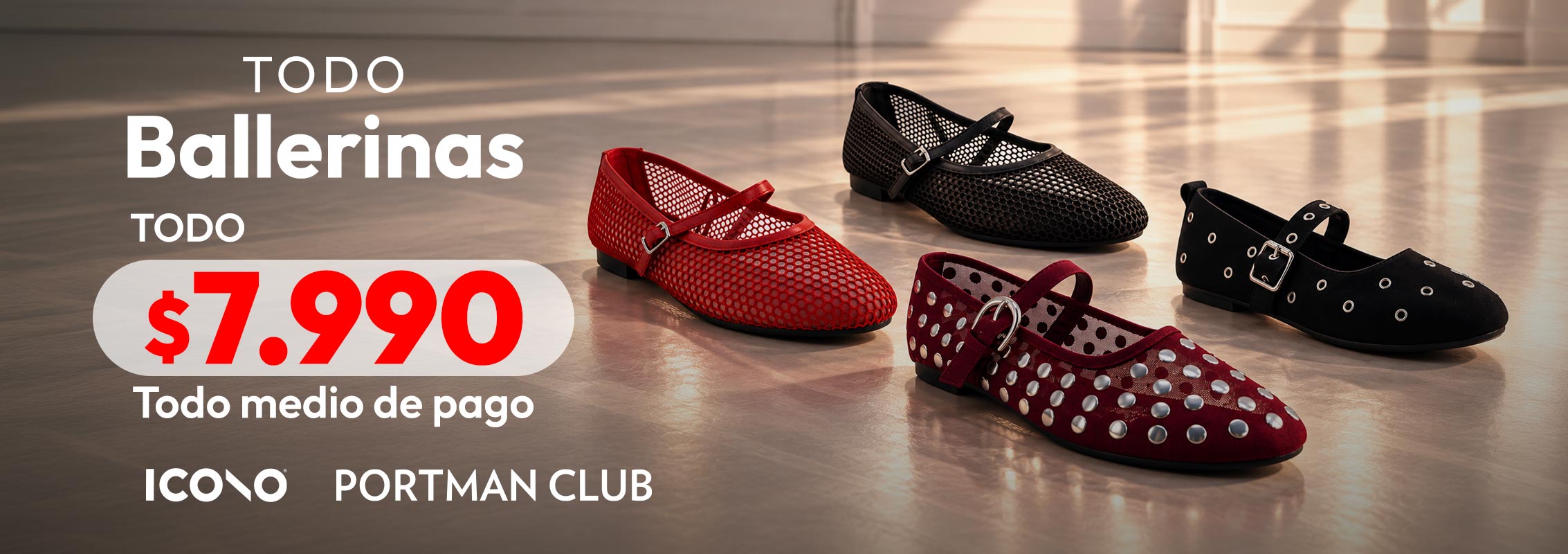 ballerinas, mocasines y sneakerinas desde $7.990