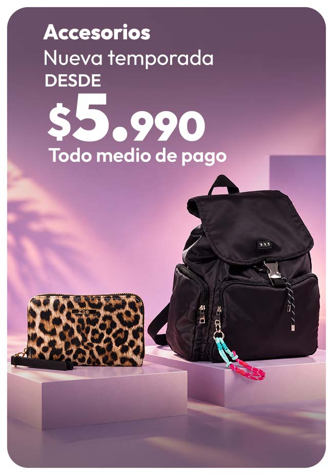 accesorios nueva temporada desde $5.990