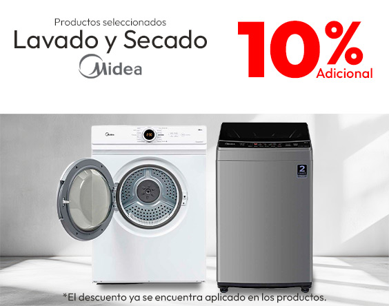 Midea 10 % adicional TMP LB prod seleccionados