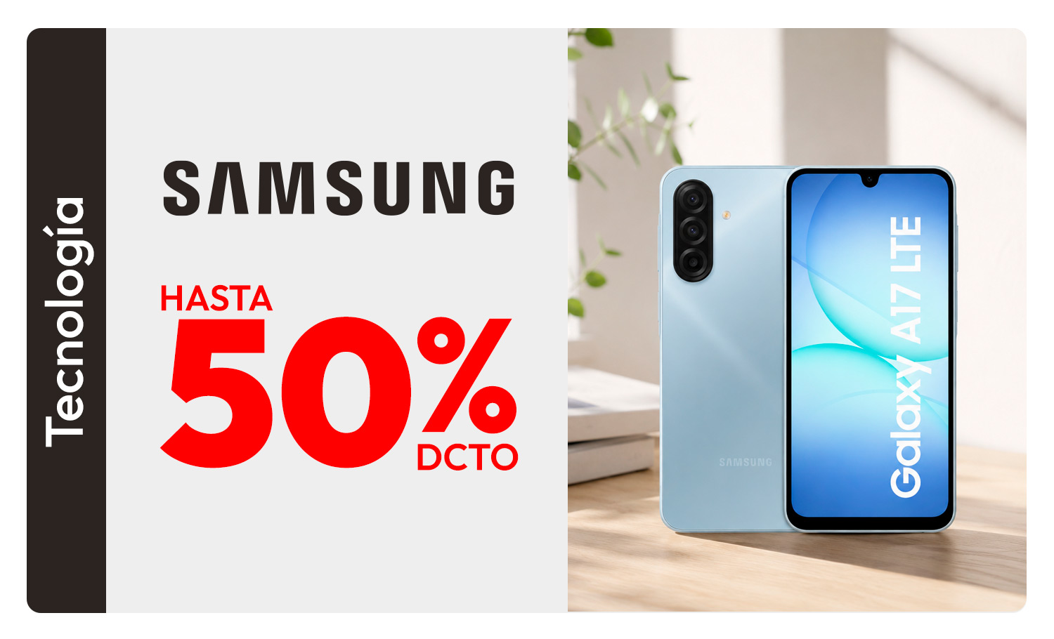 Celulares Samsung hasta 50% dcto
