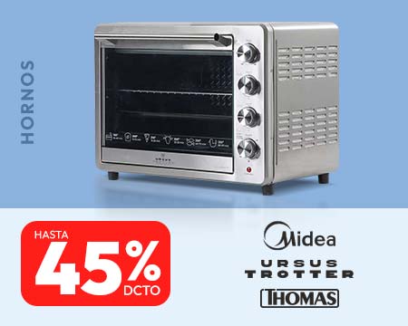 hornos hasta 45% de dcto