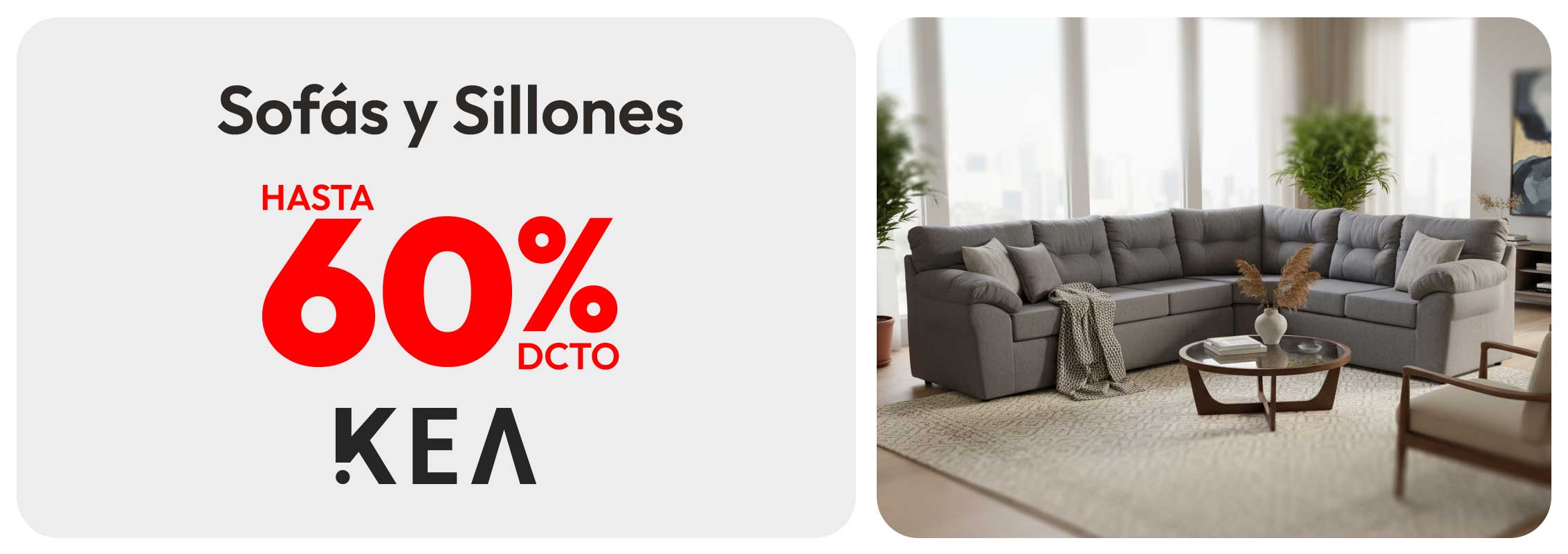 Sofas y Sillones hasta 60% de dcto