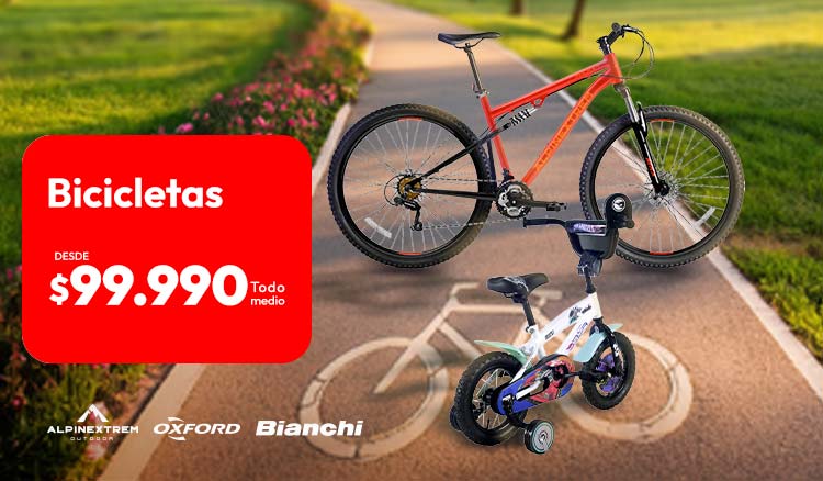 Bicicletas desde $99.990