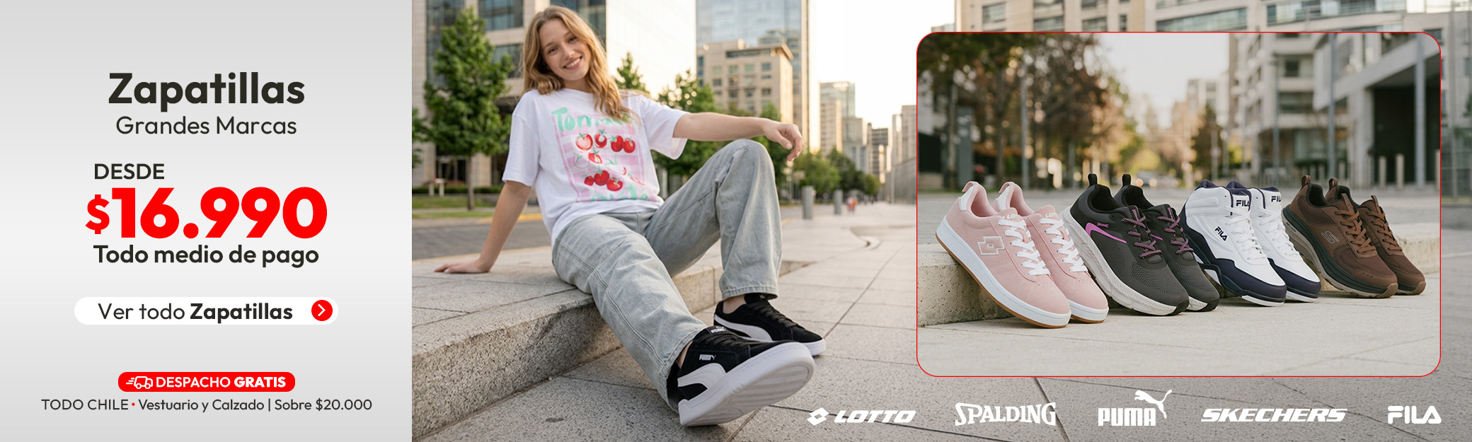 Zapatillas desde $16.990
