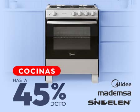 Cocinas hasta 45% de descuento