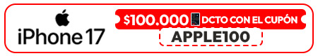 Cupon $100.000 de descuento en apple