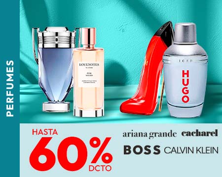 Perfumes hasta 60% dcto