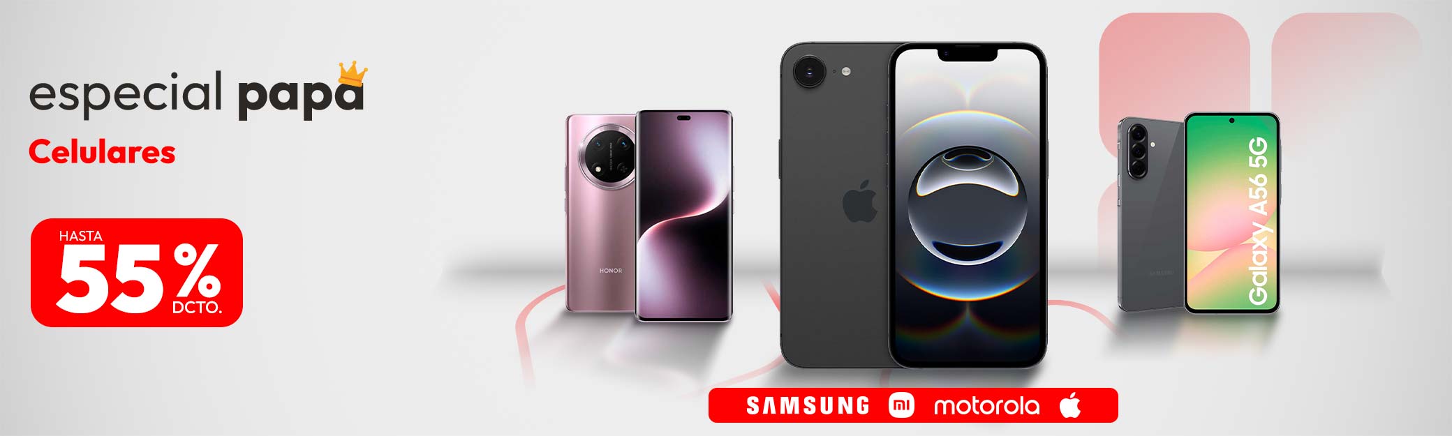 Celulares hasta 55% dcto