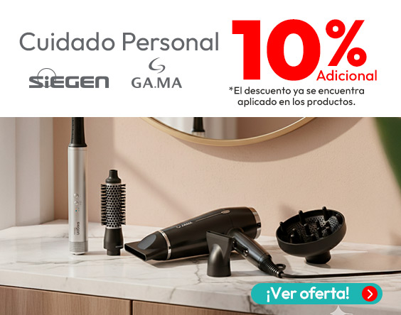 10% cuidado personal productos seleccionados