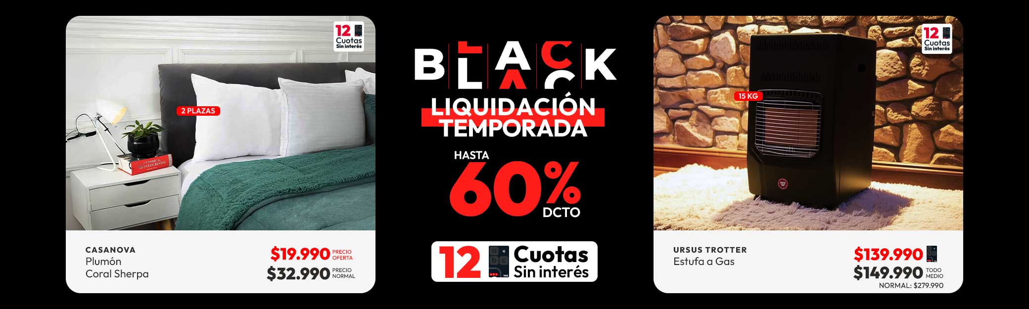 blanco textil + calefacción