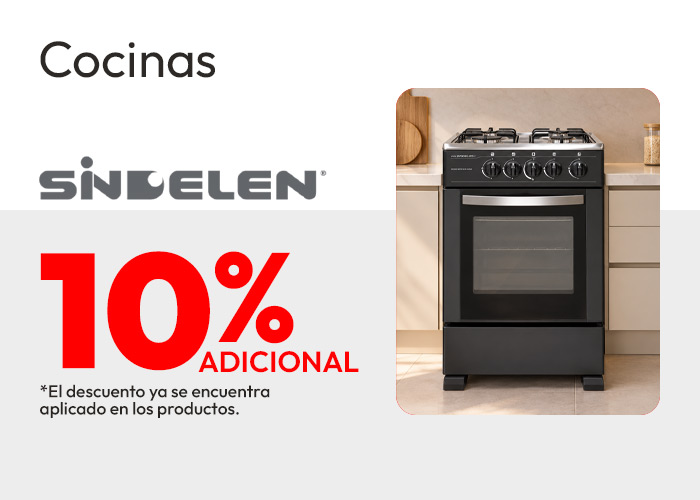 Cocinas sindelen 10% de dcto adicional TMP