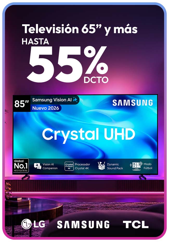 smart tv de 65 pulgadas o mas