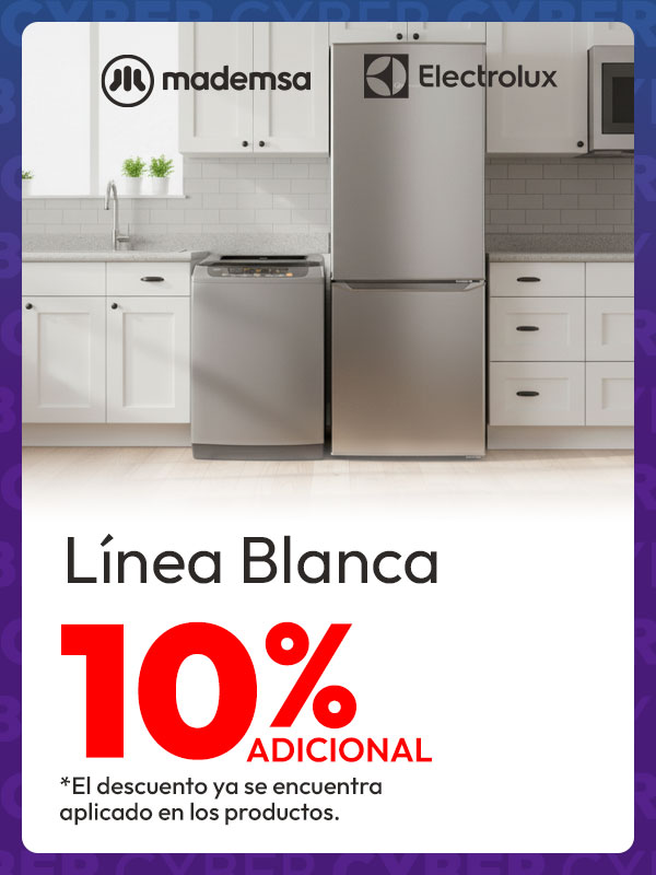 Línea blanca 10% adicional