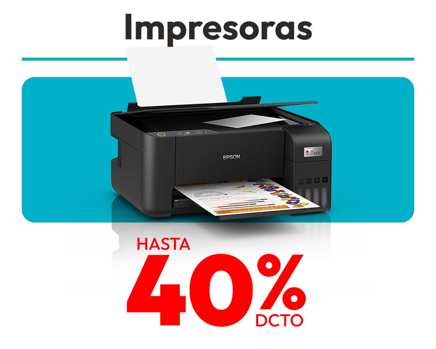 Impresoras hasta 40% dcto