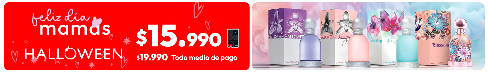 Perfumes Halloween desde $15.990 en abc