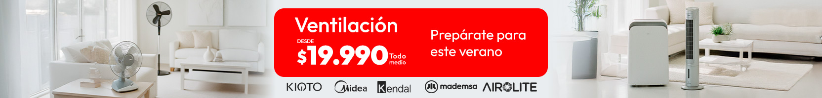 Preparate para este verano. Ventiladores y aires hasta 40% dcto
