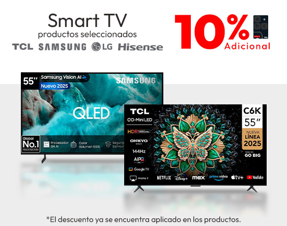 10% adicional TV sobre 50
