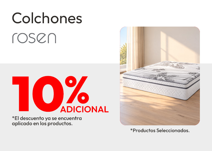 Colchones Rosen 10% adicional