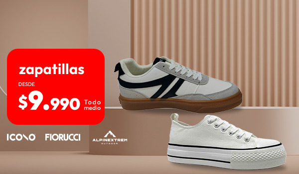 Zapatillas desde 9990