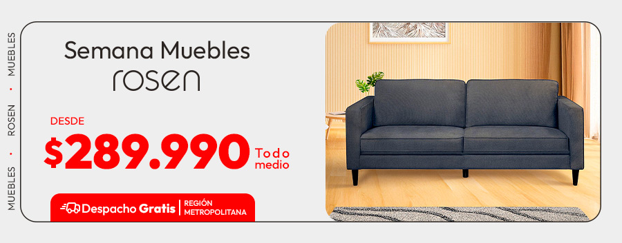Semana Muebles Rosen / Sofás desde $289.990