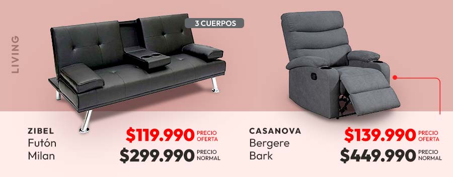 Living hasta un 70% de descuento