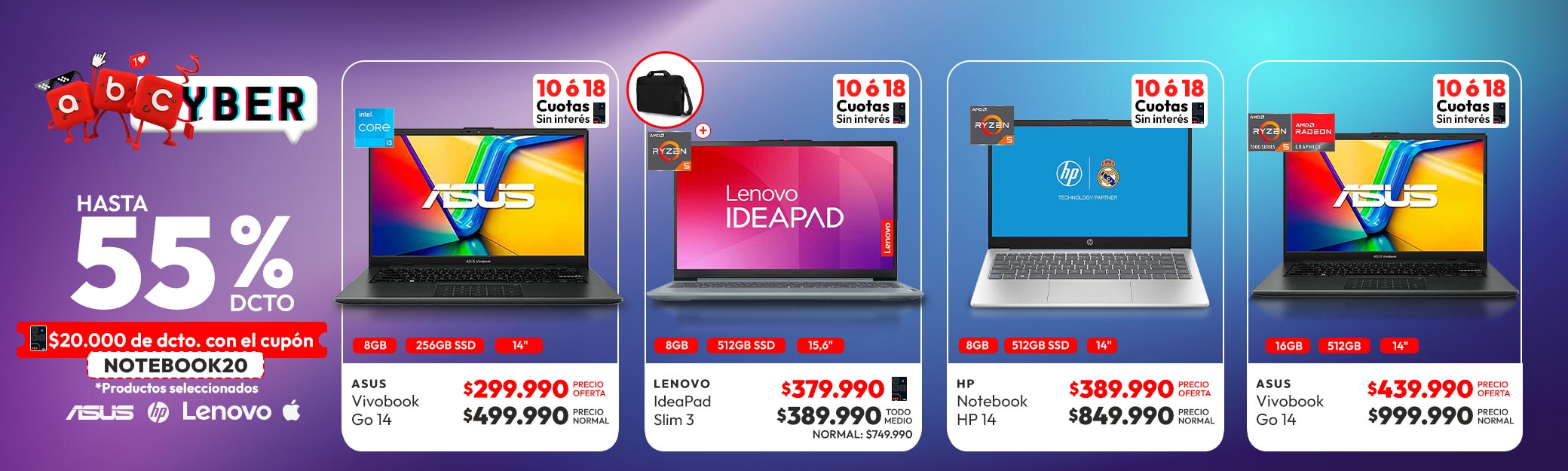 Computación hasta 55% dcto