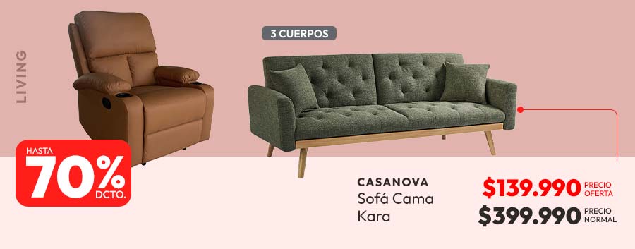 Living hasta 70% dcto