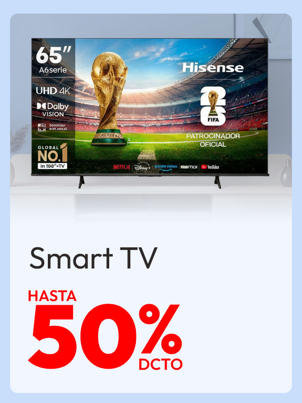 Smart TV Hasta 50% dcto
