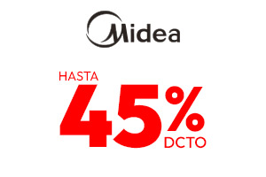 Midea hasta 45% dcto en lb